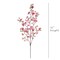36-Inch Dark Pink Silk Cherry Blossom Stems - Set of 3 Lifelike Flowers, Perfect for Bouquets, Floral Arrangements & Home Decor - Floral Home by Artificial Flowers